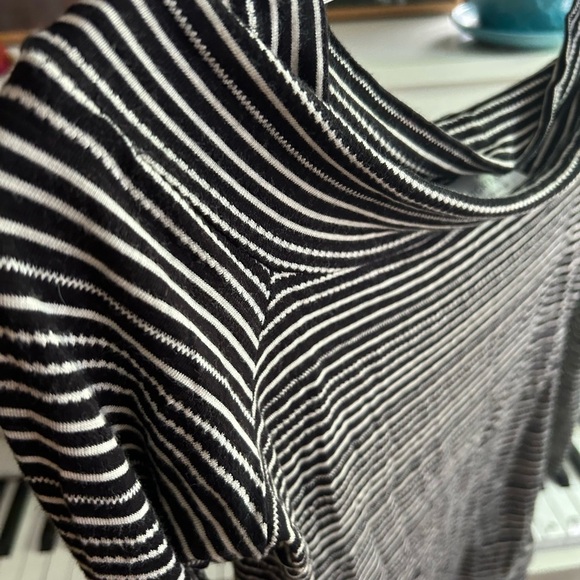 Lucky Brand Black and White Striped Top XS - Picture 10 of 14